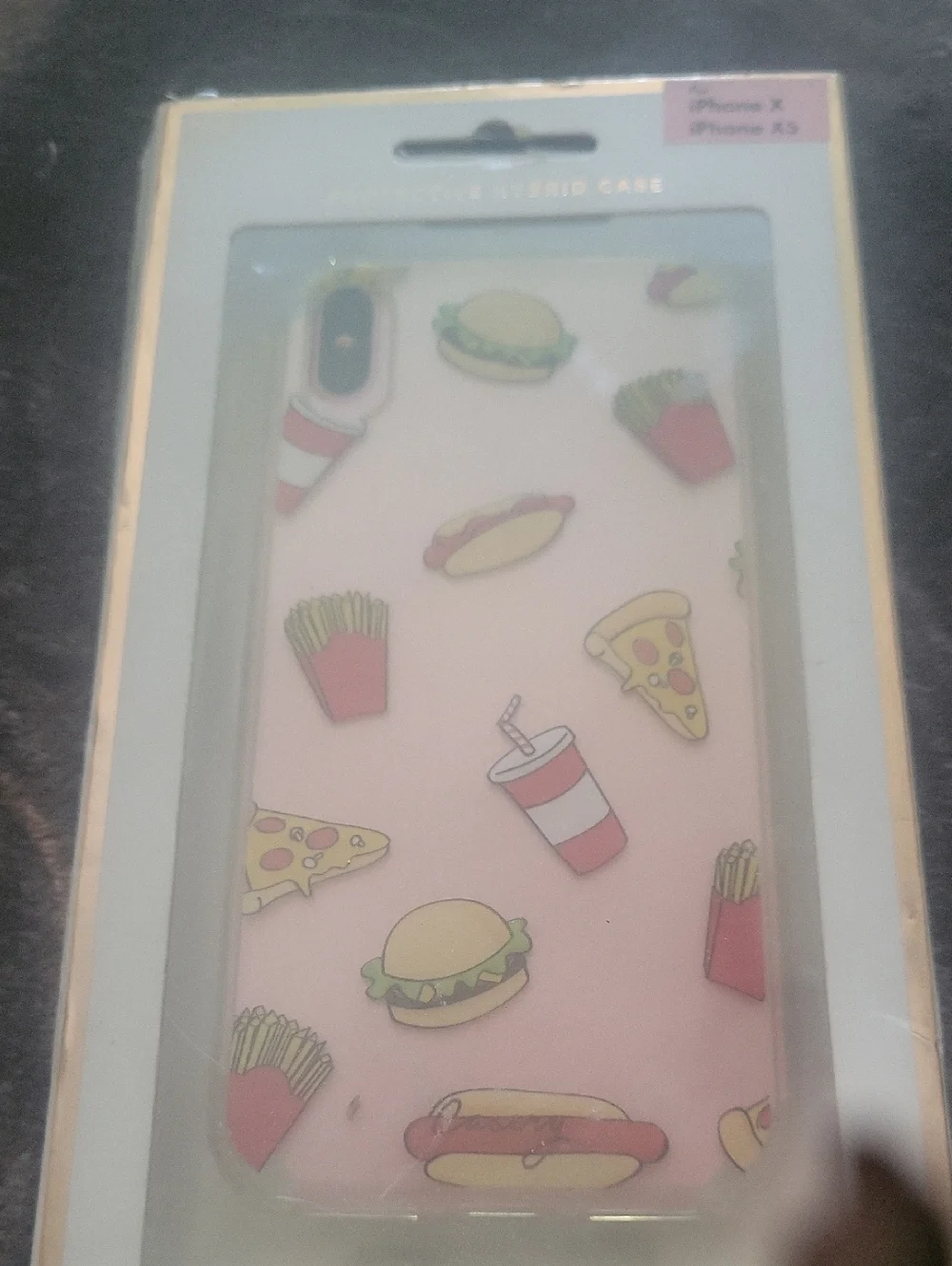 Iphone X Or Xs Protective Case , Motif Fun Fast Food Scratchless No Gaining Yum